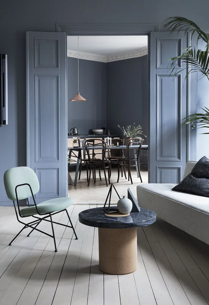 Modern Minimalist Dining Room with Smart Home Integration