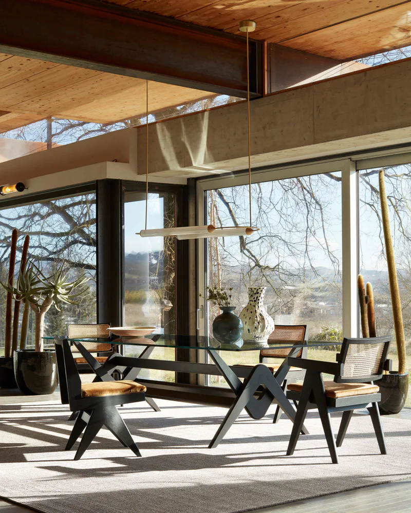 Eco-Friendly Mid-Century Modern Dining Room in Portugal