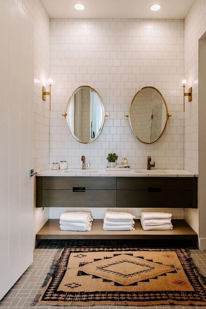 Modern Chic Country Retreat Bathroom
