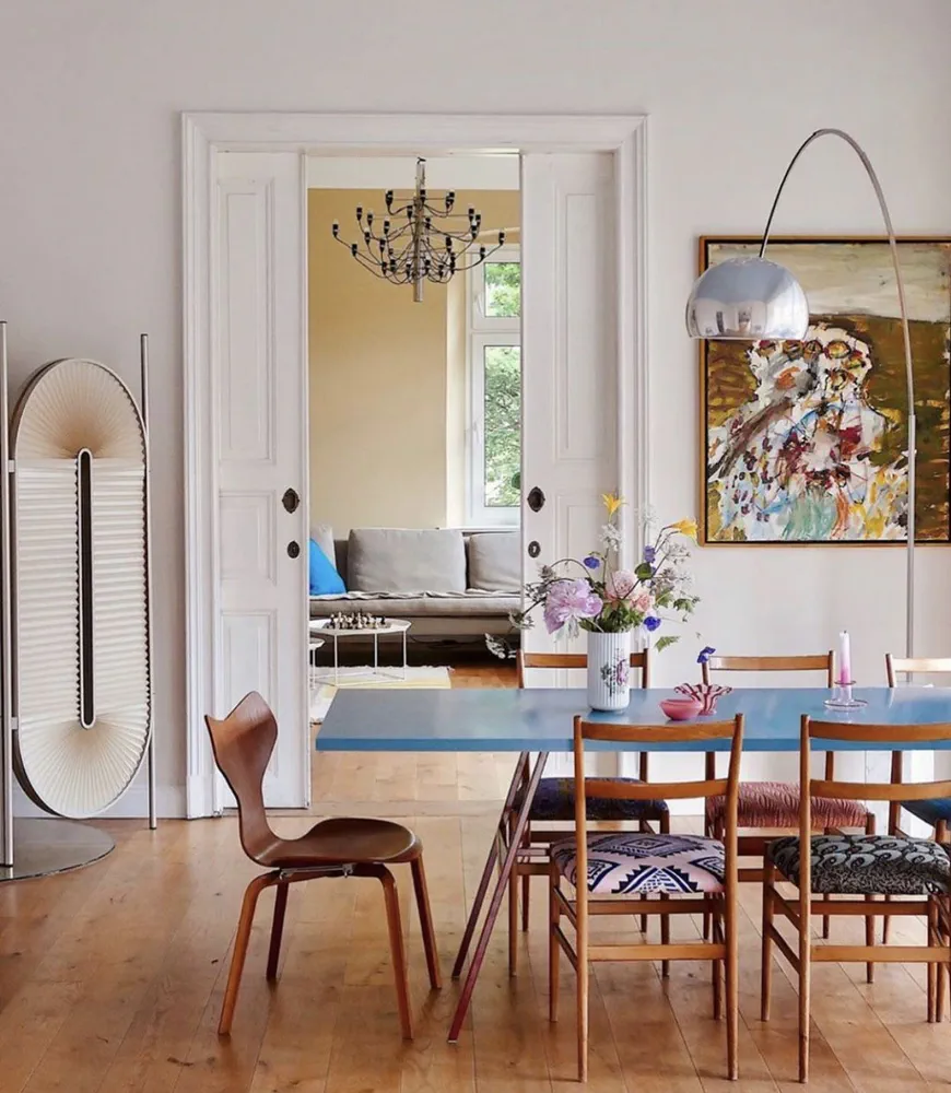 Artful Dining in Modern Industrial Style