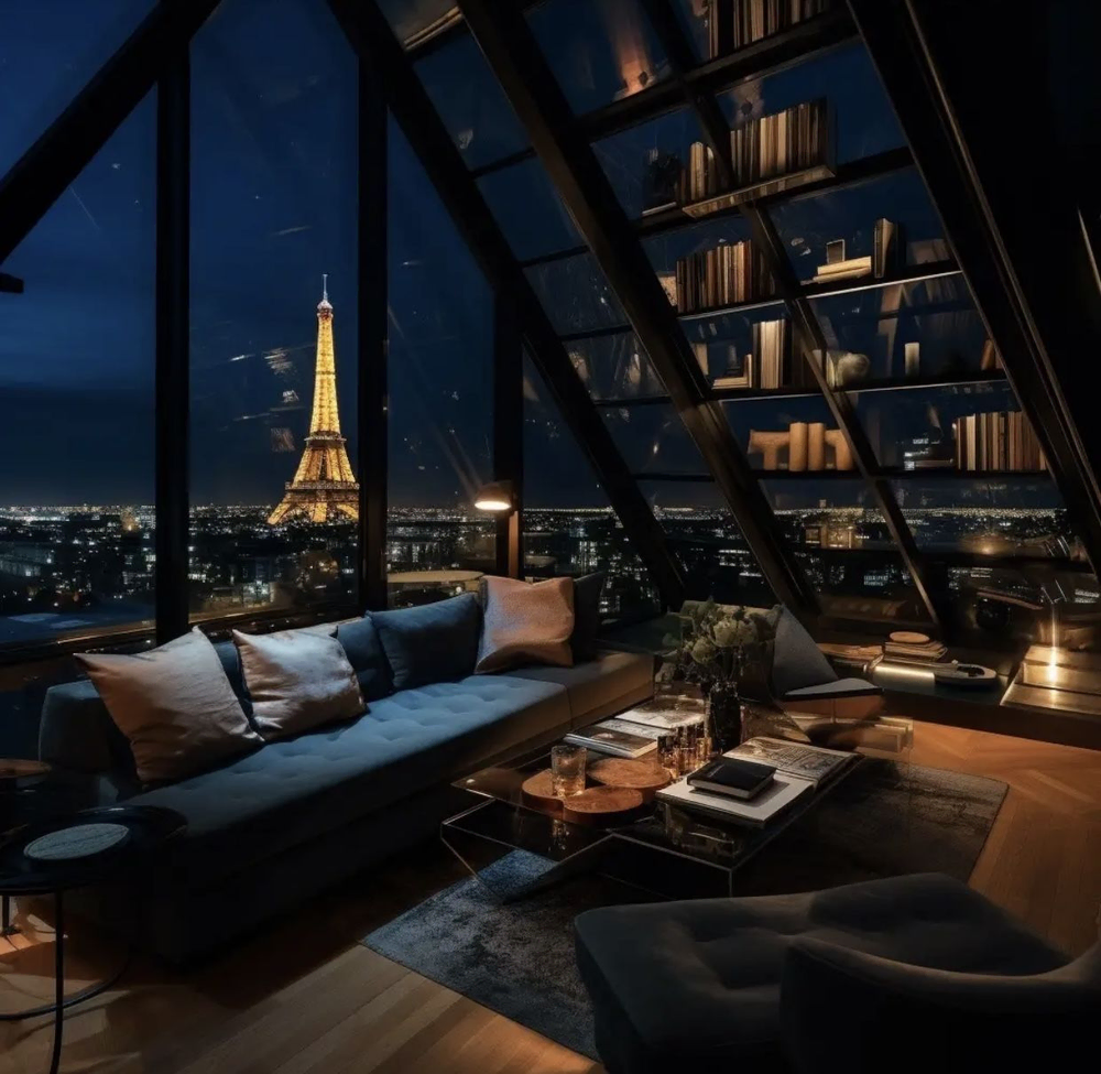 Luxe Minimalism Overlooking Paris