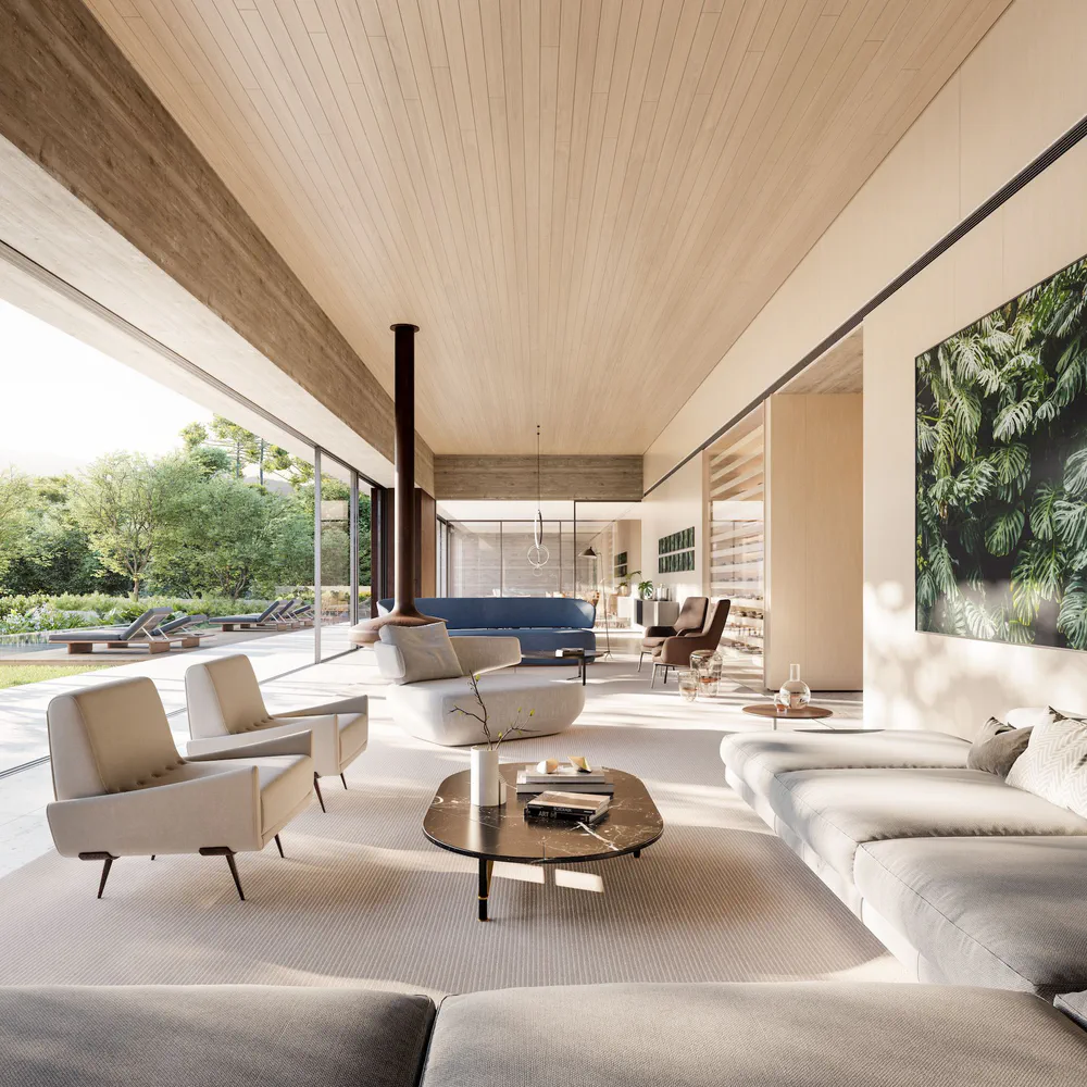 Zen Minimalist Living Room Design