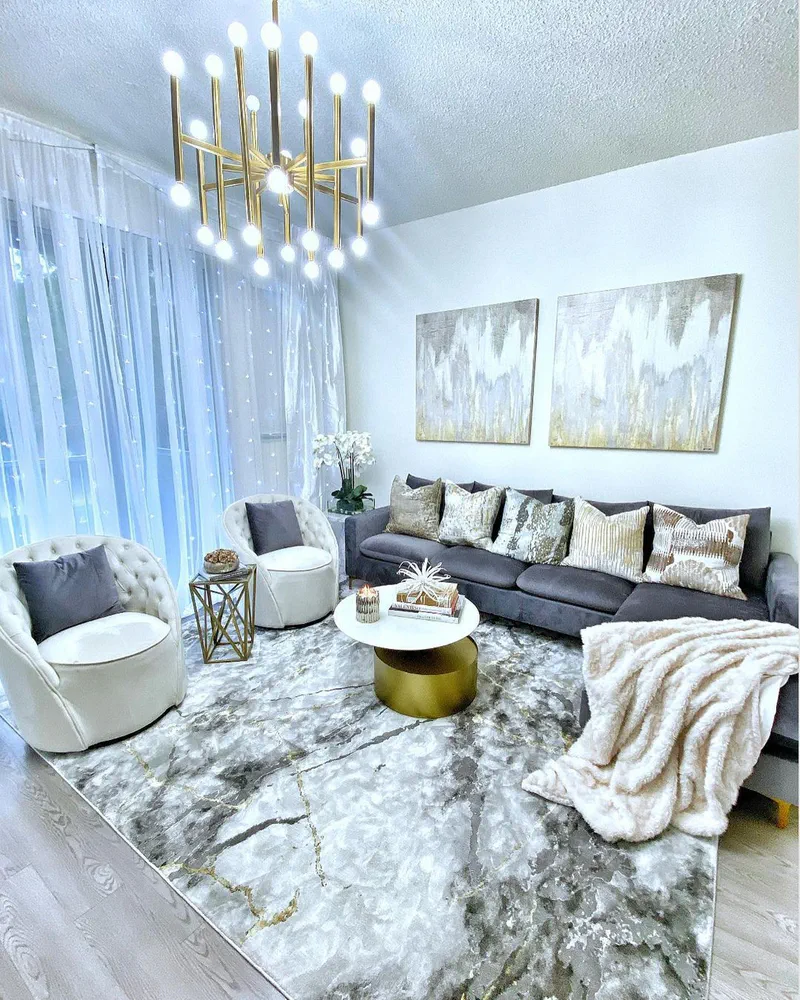 Modern Glam Living Room Transformation