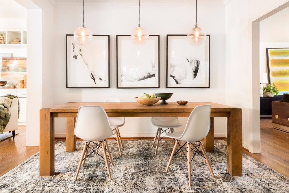 Elegant Nordic Noir Dining Space