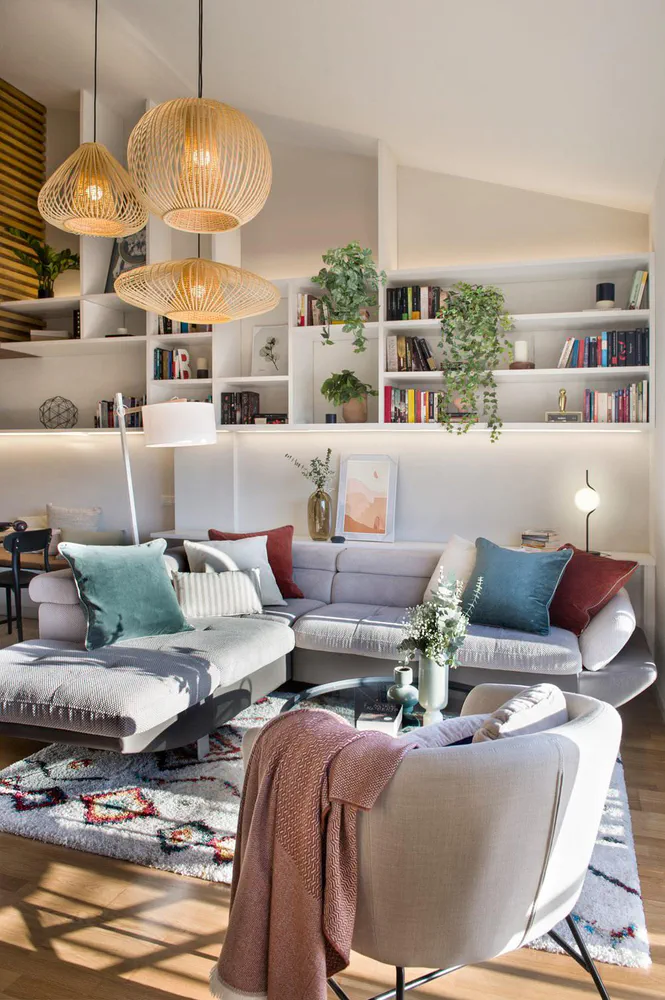 Modern Minimalist Living Room with Sustainable Design