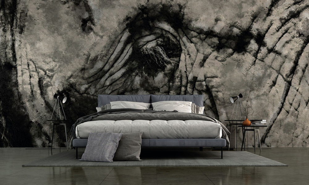 Brutalist Modern Bedroom Design: Industrial Chic with a Pop of Pink