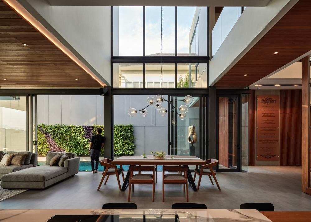 Modern Minimalist Living Room for an Artificial Intelligence Researcher
