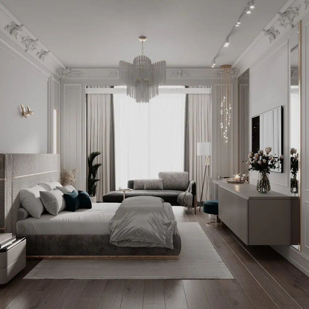 Elegant Mediterranean Bedroom Design