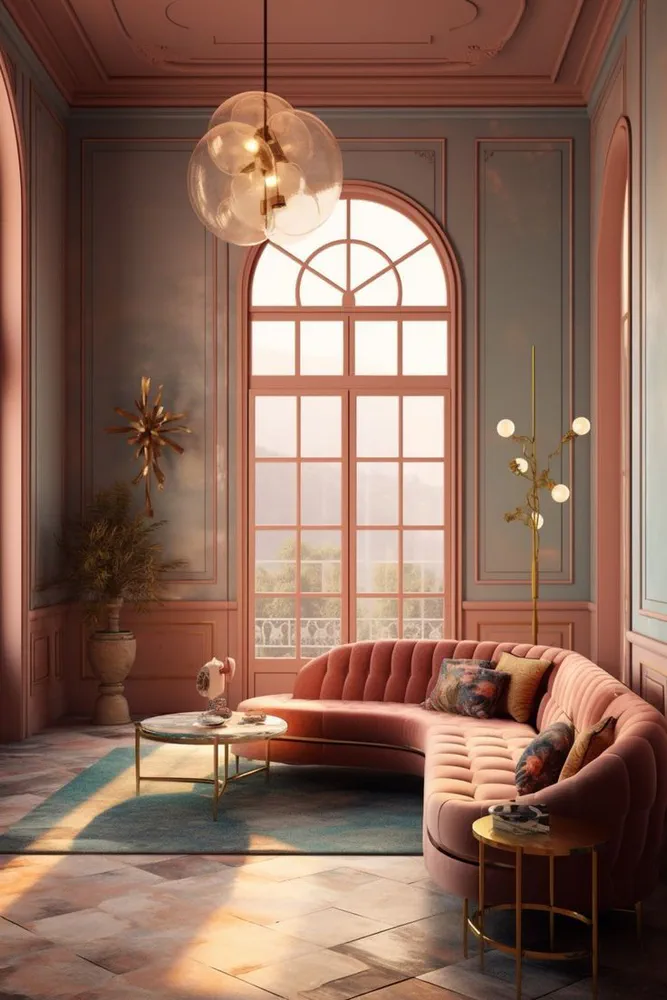 Artistic Mediterranean Living Oasis