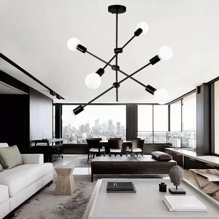 Modern Living Room with Brick Accent Wall