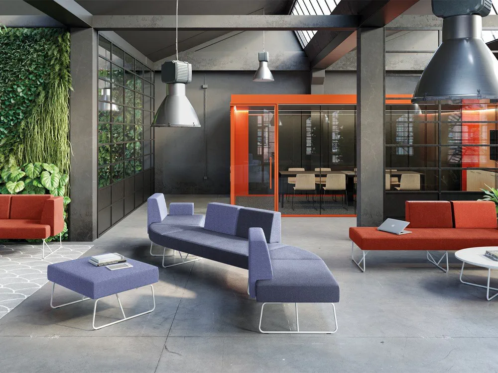 Brutalist Modern Lounge Area