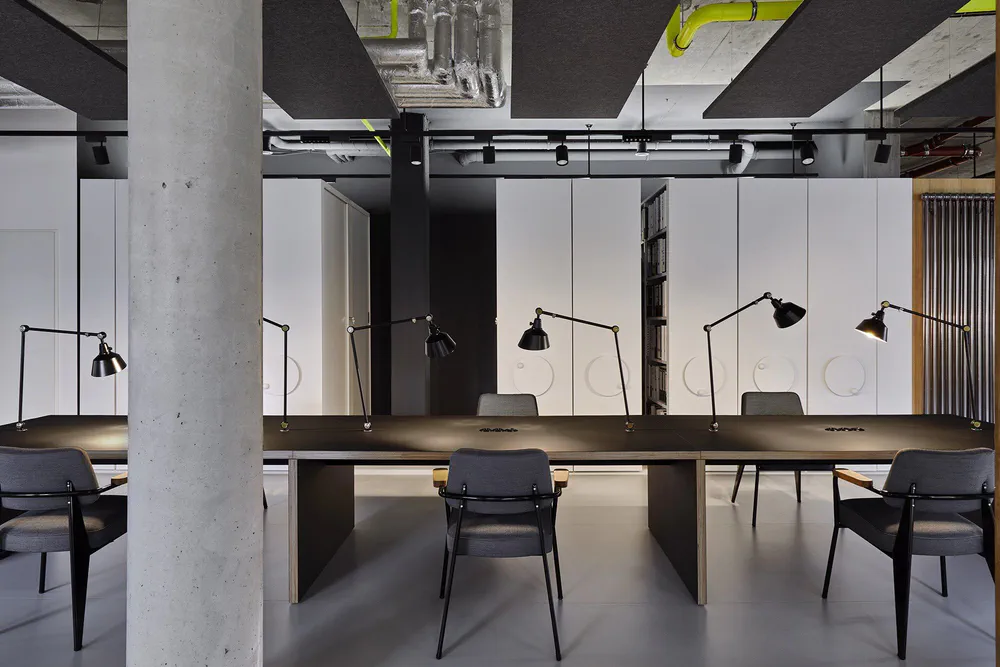 Modern Industrial Office Design for a Media Personality