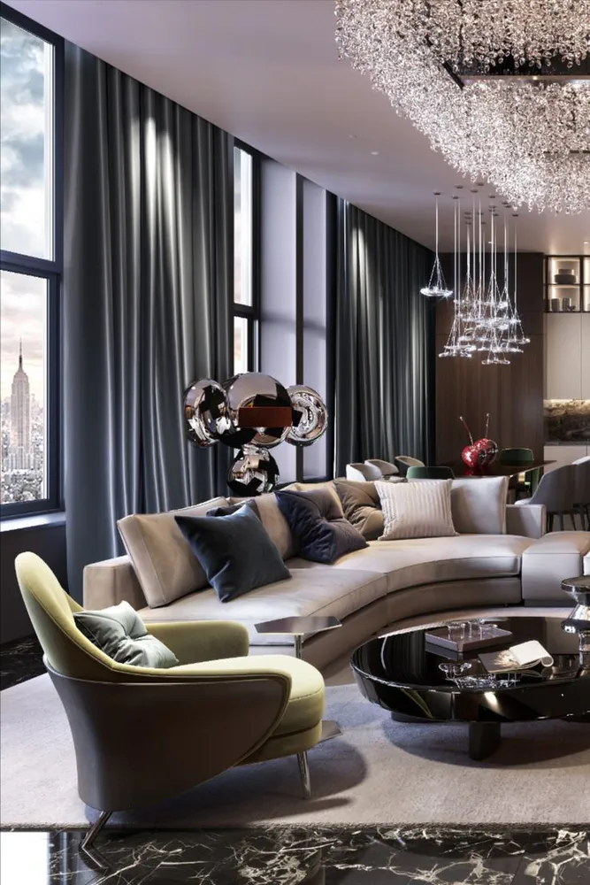 Modern Minimalist Living Room Design for a Renowned Architect