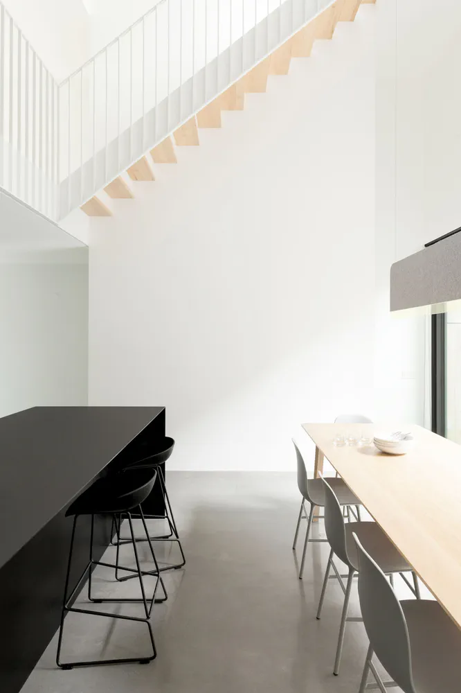 Minimalist Scandinavian Kitchen and Dining Area