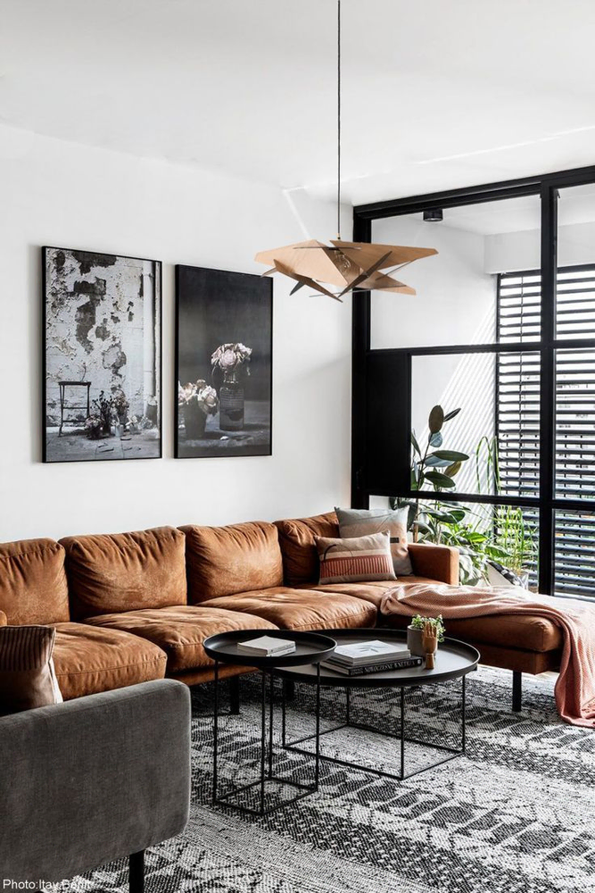 Luxury Nordic Noir Living Room Design