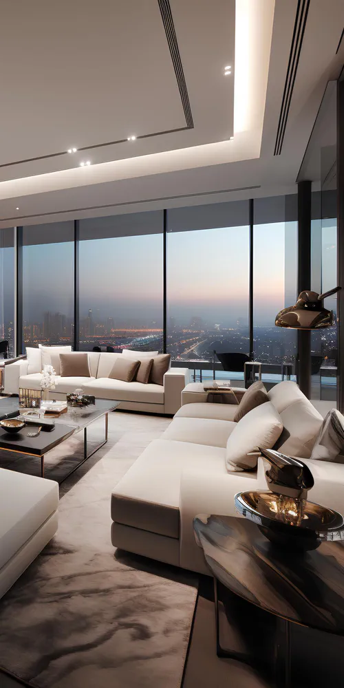 Modern Penthouse Renovation: Maximizing City and Sea Views