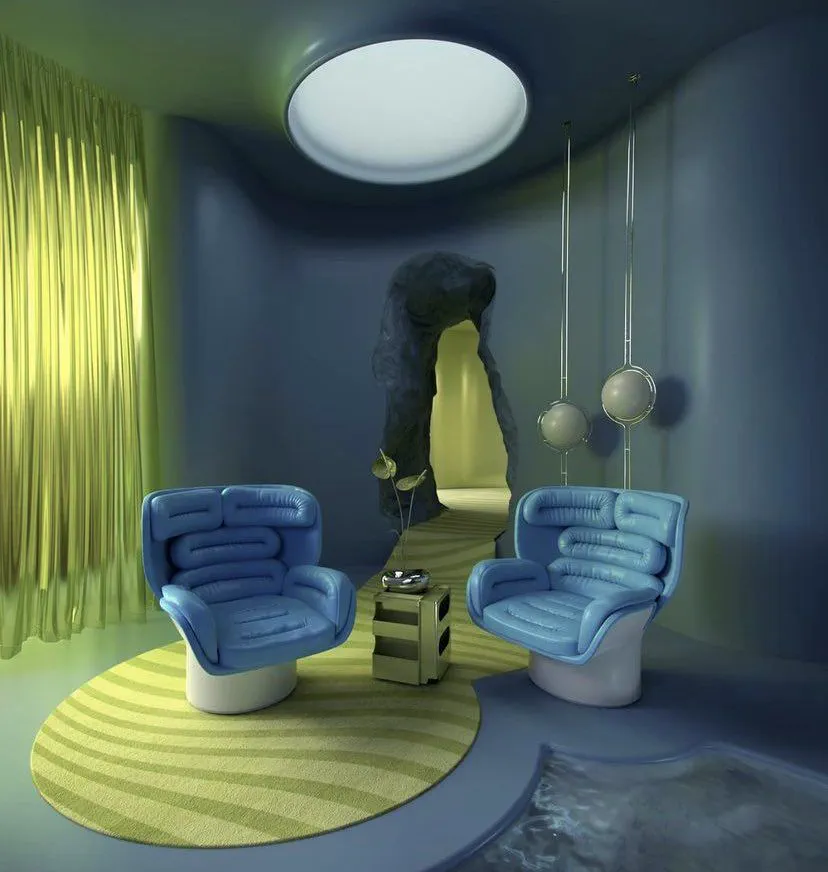 Elegant Nordic Noir Living Room Design