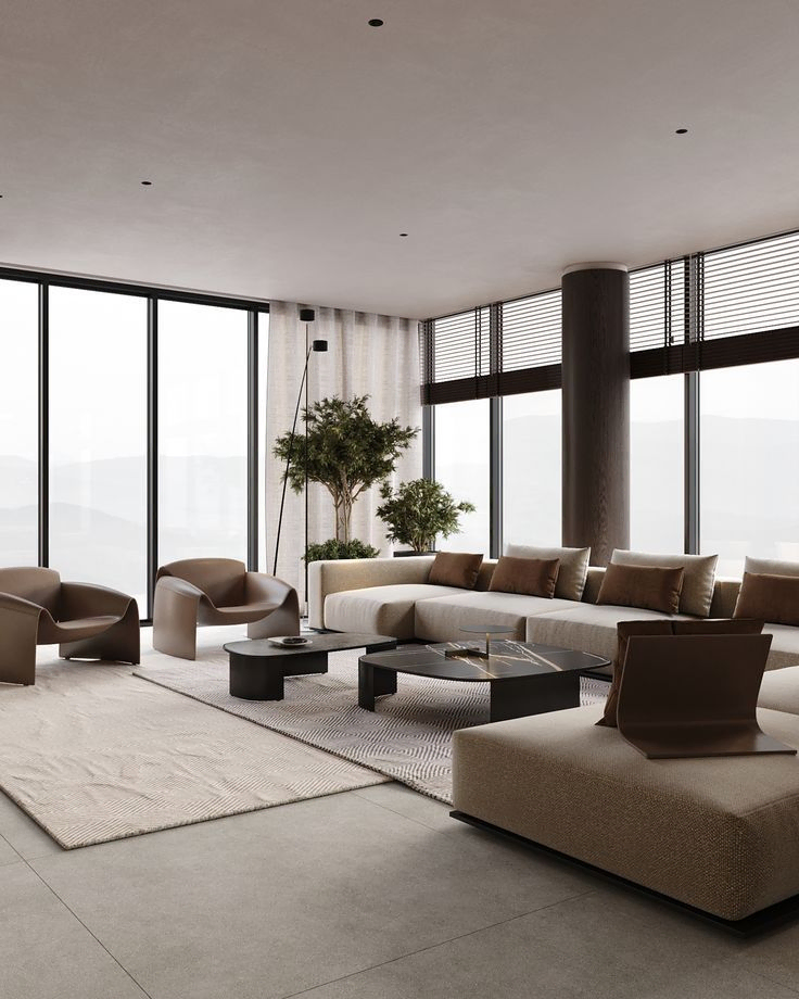 Modern Rustic Open-Plan Living