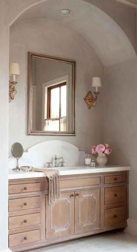 Rustic Modern Fusion Bathroom Design