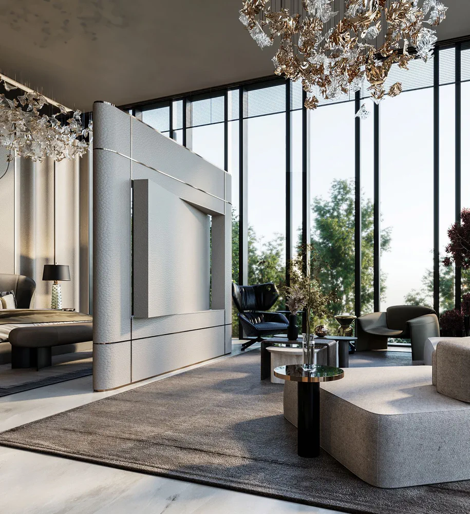 Contemporary Elegant Living Room