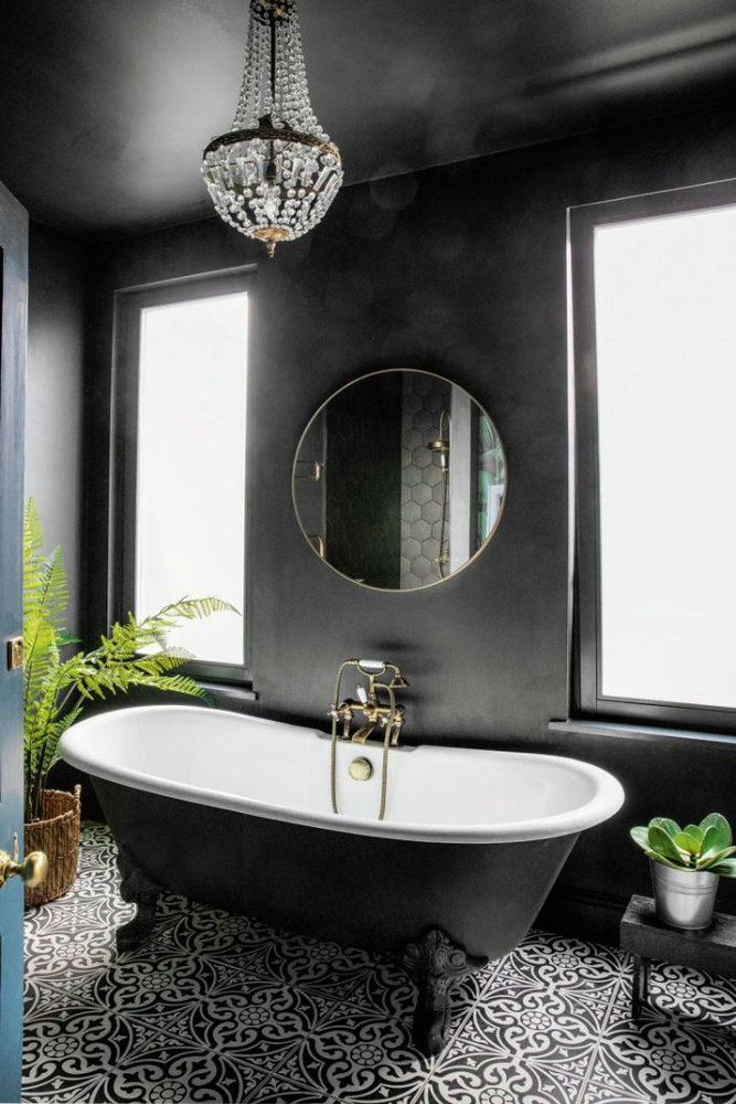 Spa-Inspired Steampunk Chic Bathroom