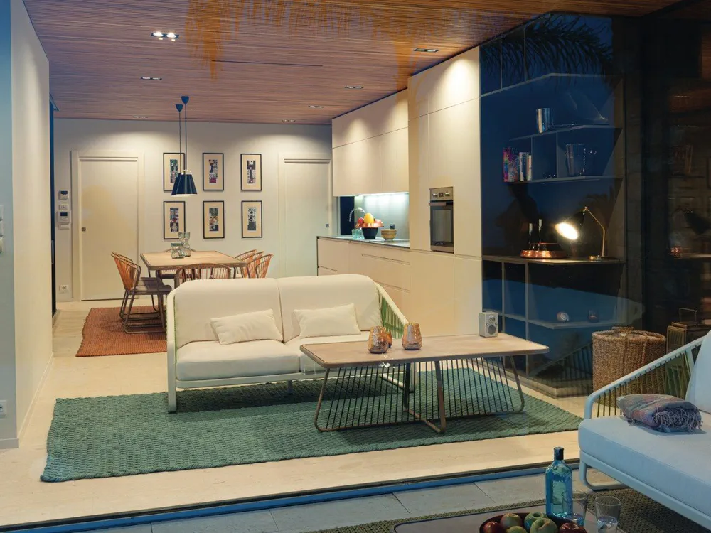 Modern Living Room: Japanese Minimalism in a Compact City Apartment