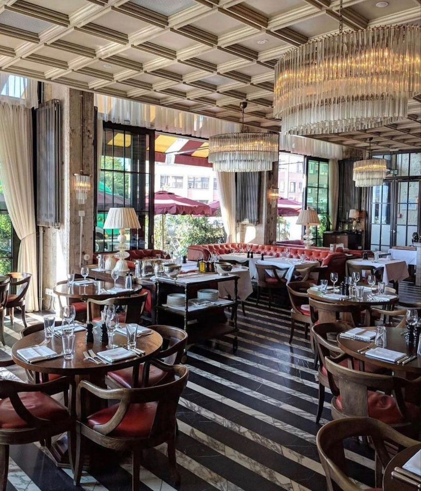 Modern Hollywood Regency Dining Room Design