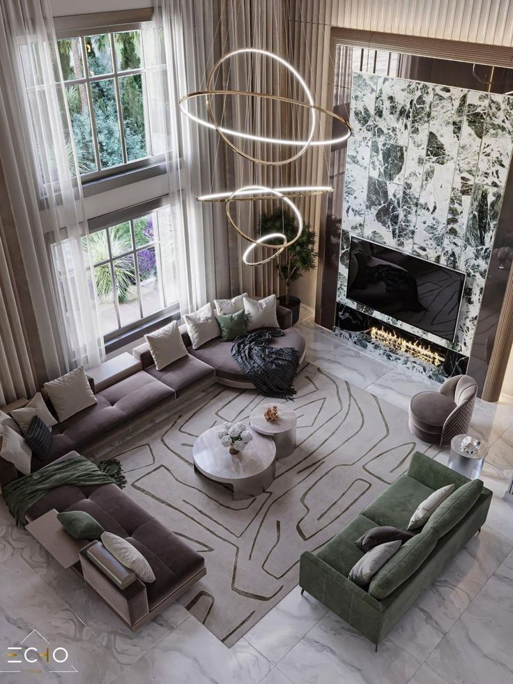 Contemporary Elegant Living Room