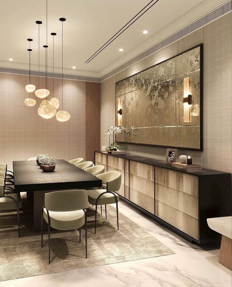 Modernist Dining Room: Sustainable, Stylish, and Professional