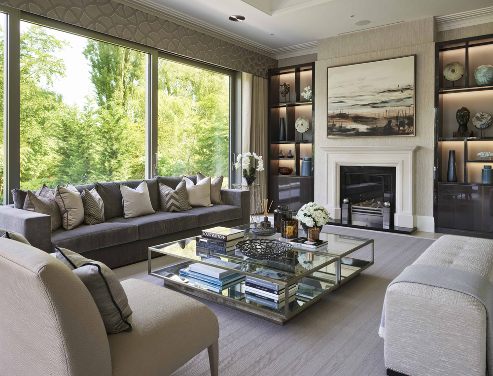 Elegant Pet-Friendly Industrial Living Room