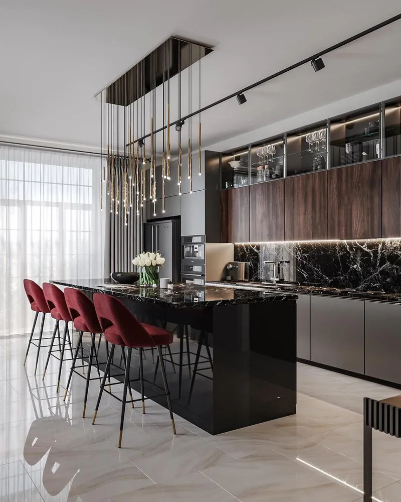 Modern Kitchen Design: Balancing High-Tech Features with Warm Atmosphere