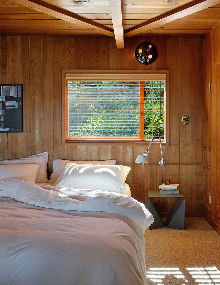 Modern Rustic Bedroom in Coastal Hampton Style Chateau