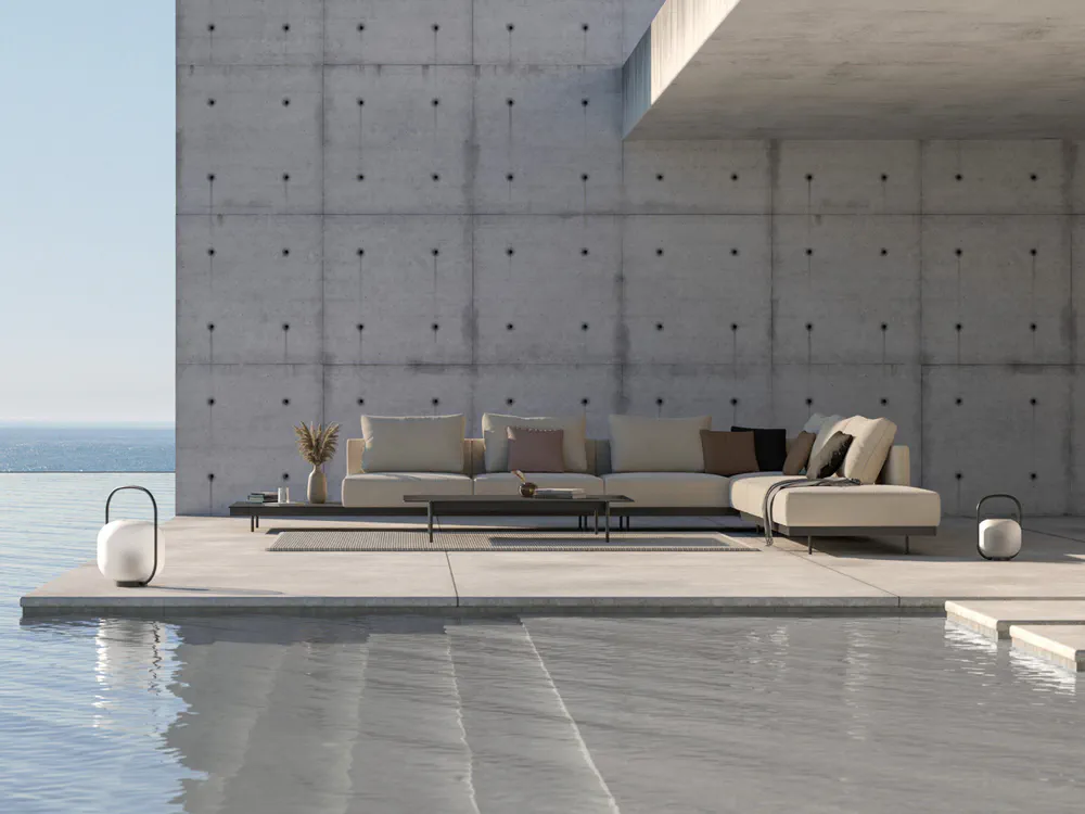 Modern Minimalist Outdoor Living Area