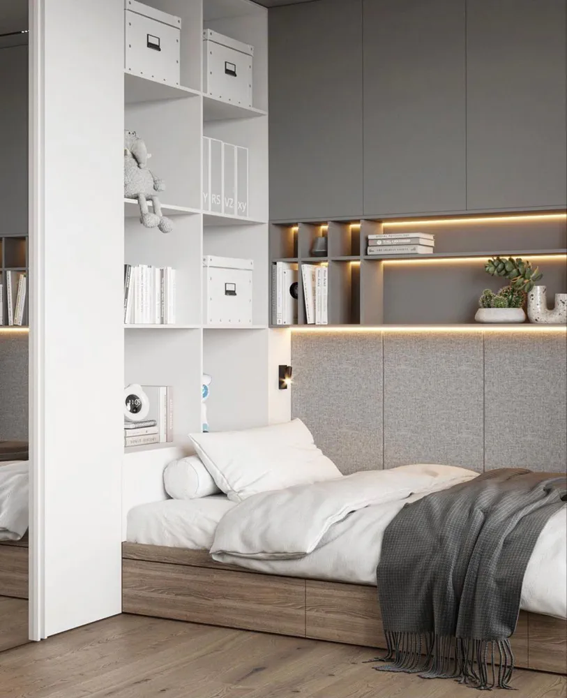 Futuristic Bedroom with Sustainable Design