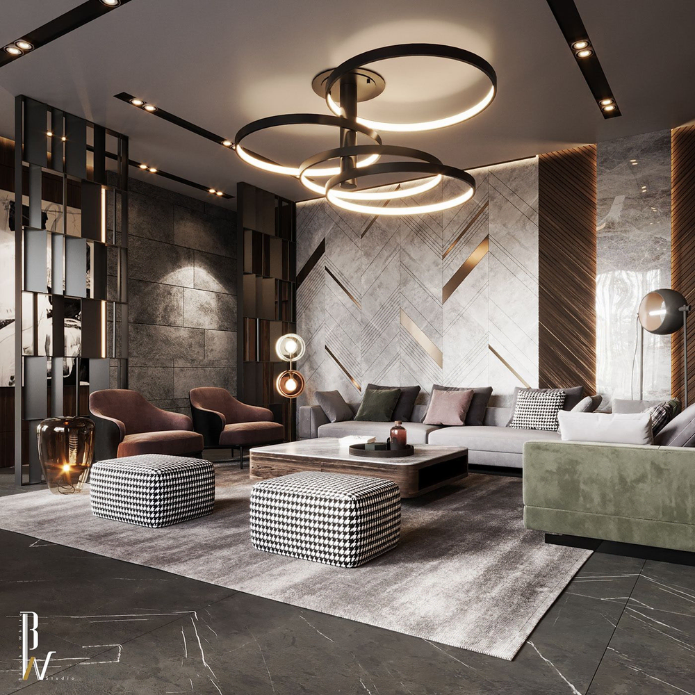 Contemporary Elegant Living Room