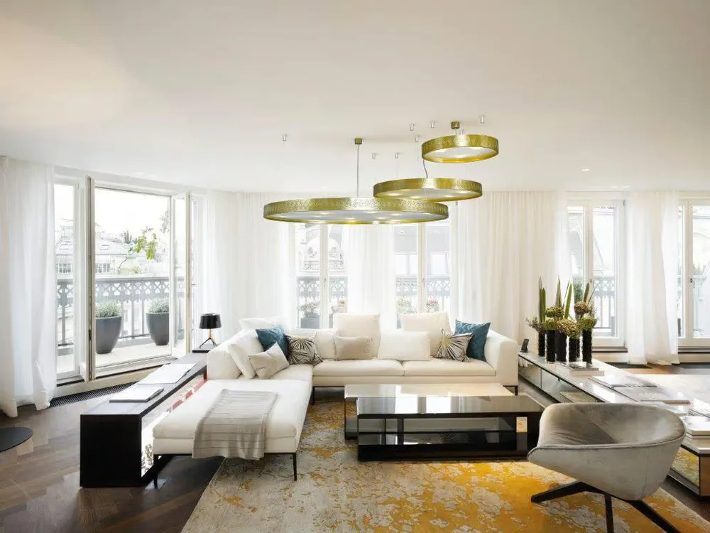 Modern, Eco-Friendly Living Room Design for Urban Soundproofing and Pet-Friendly Features