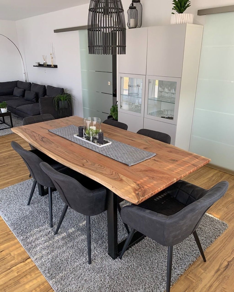 Modern Industrial Dining Space
