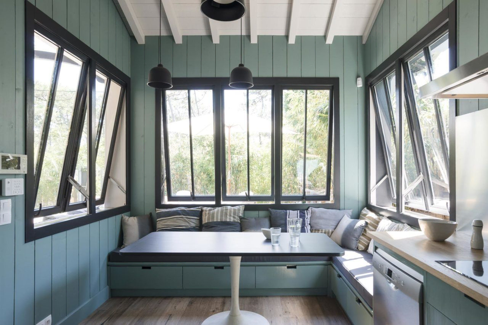 Modern Sustainable Living Room for Entertaining Clients