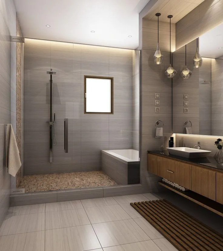 Elegant Minimalist Bathroom Design with Sustainable Materials