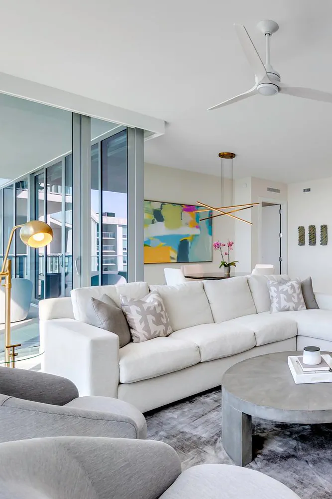 Modern Coastal Hampton Style Interior Design for Luxembourg Venture Capitalist