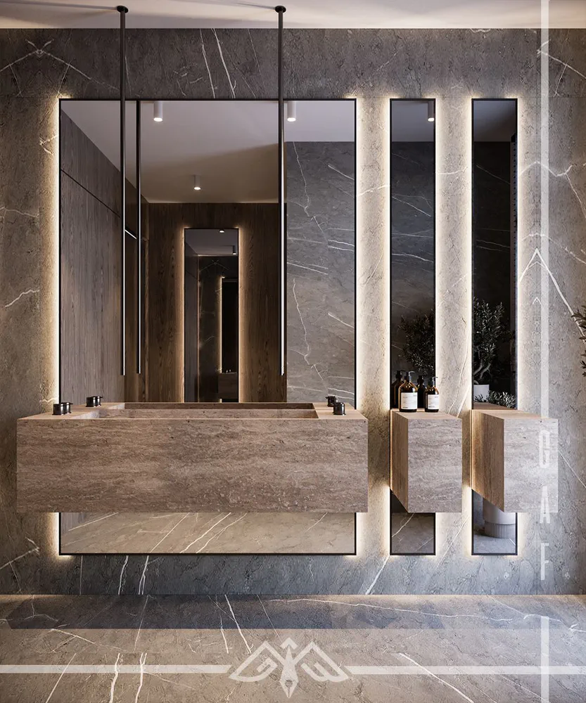 Modern Marble Bathroom Design
