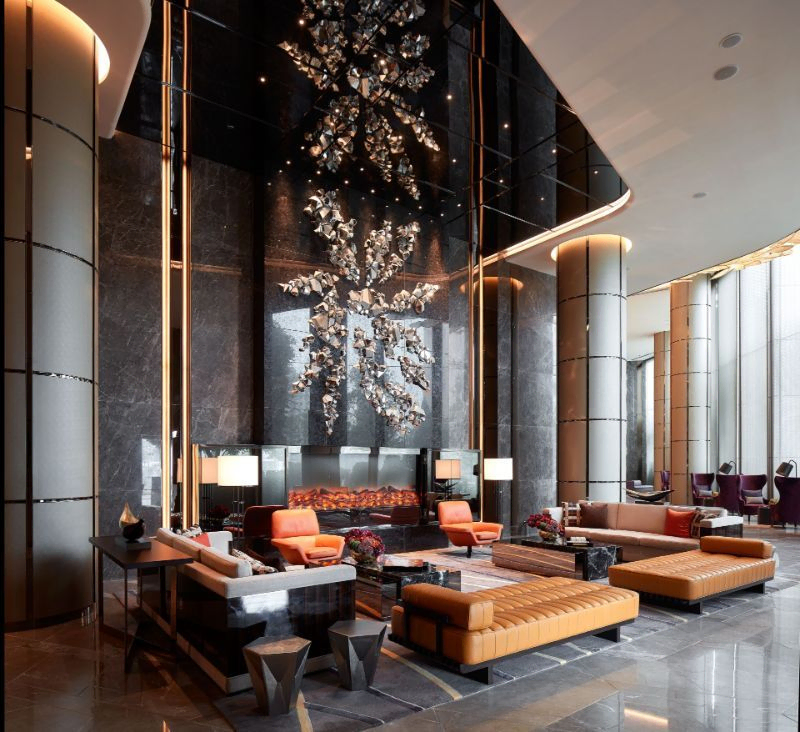 Modern Mediterranean Lobby Design