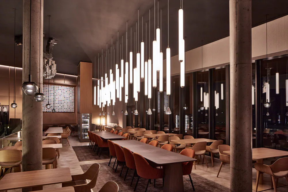 Modern Lobby Design for a Sports Team Owner
