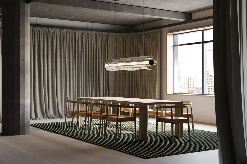 Modern Minimalist Dining Room: A Showcase Home for Entertaining Clients
