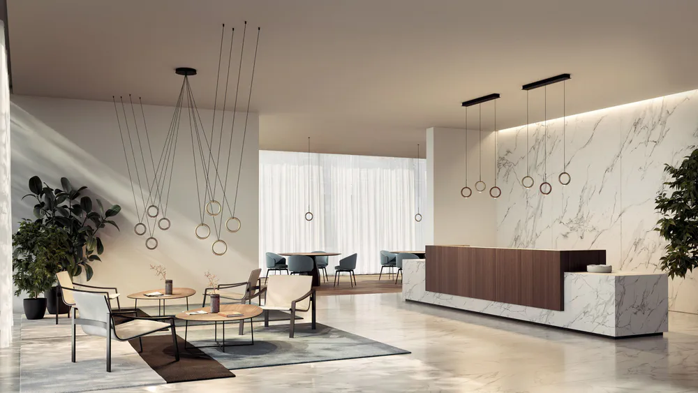 Modern Pet-Friendly Spa Living Room Design