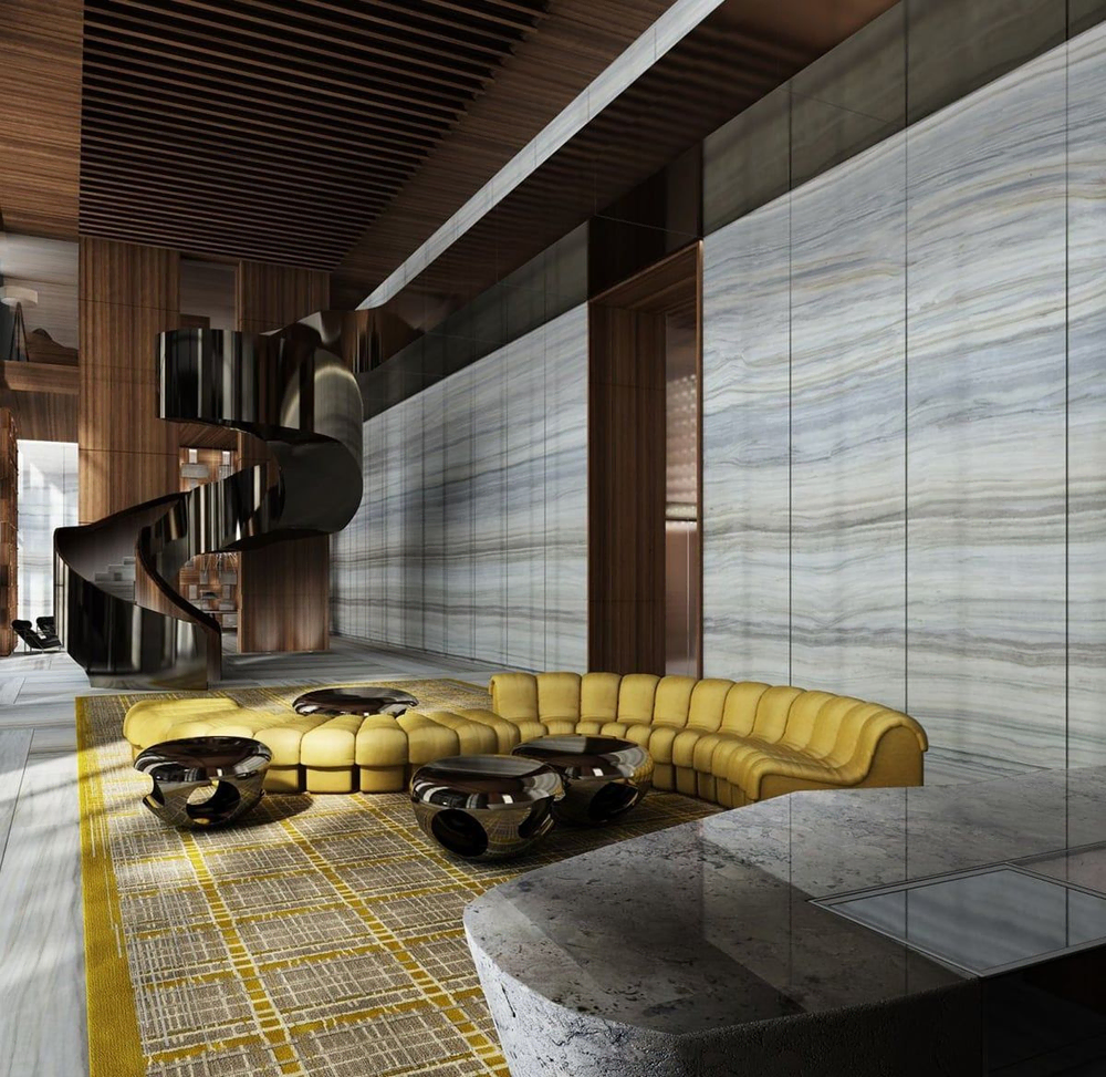 Modern Urban Loft Lobby Design