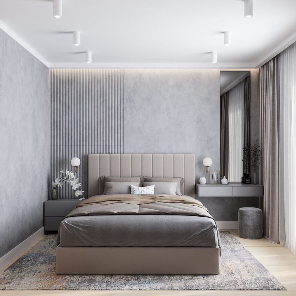 Nordic Noir: A Modern Bedroom Retreat