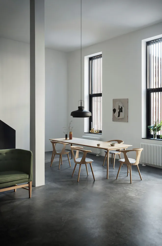 Sophisticated Brutalist Dining Haven