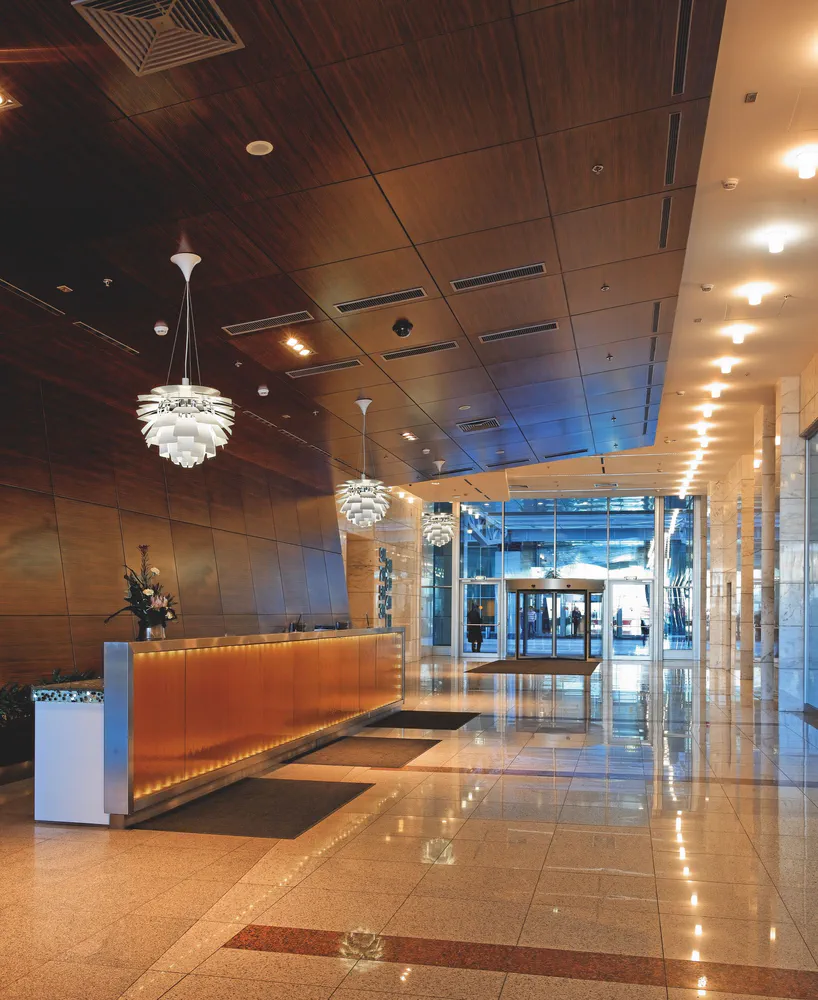Modern Lobby Design for a Hedge Fund Manager
