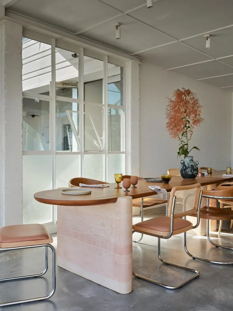 Minimalist Nordic Noir Dining